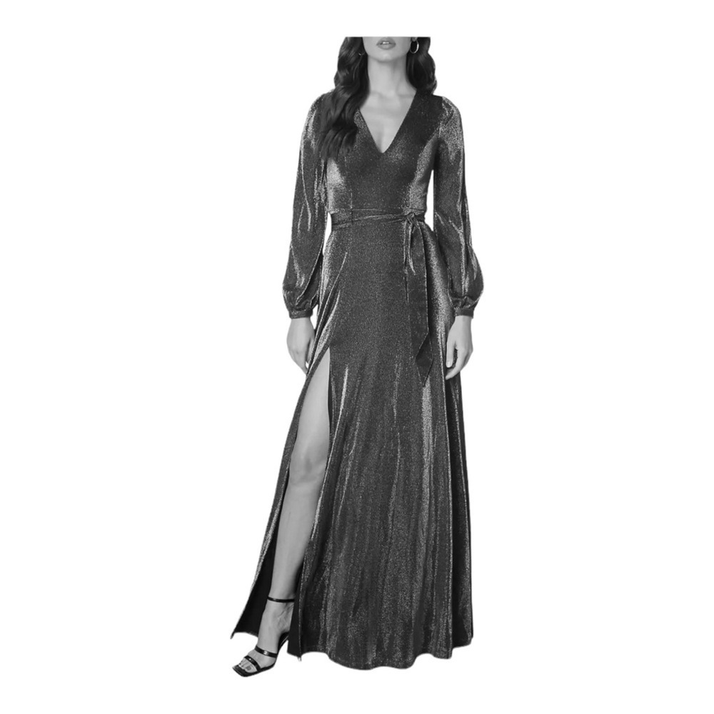 Dress the Population Eris Gown in Wine Shimmer NWOT